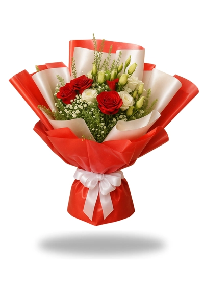 Glossy Attraction Flower Bouquet